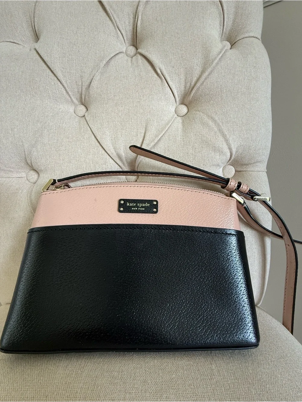 kate spade Two-Tone Pink & Black Crossbody Bag